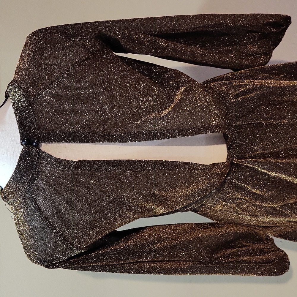 SHEIN Brown Bishop Sleeve Sundress for Cocktail - Picture 10 of 15